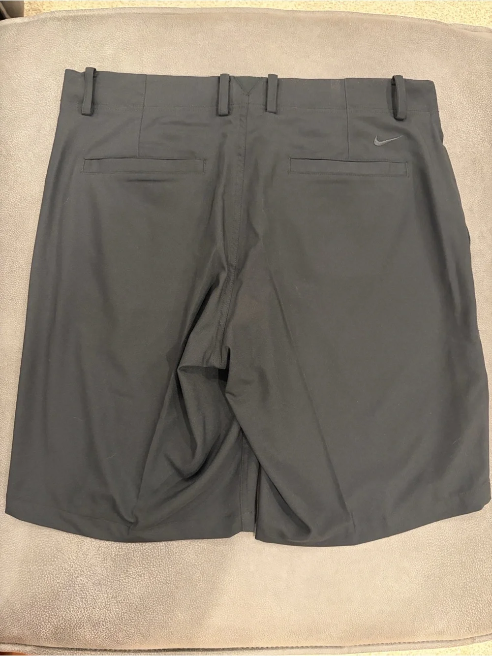 Nike Men's Flat Front Black Golf Shorts